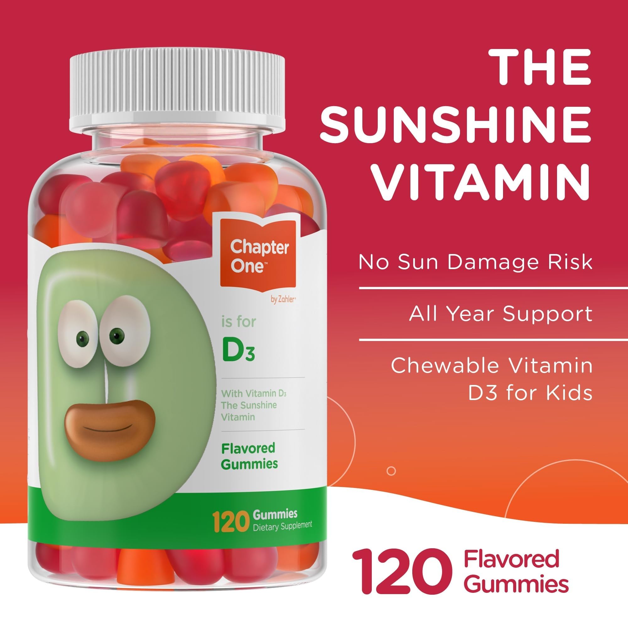 Zahler Chapter One Vitamin D3 gummies made in USA with quality manufacturing.