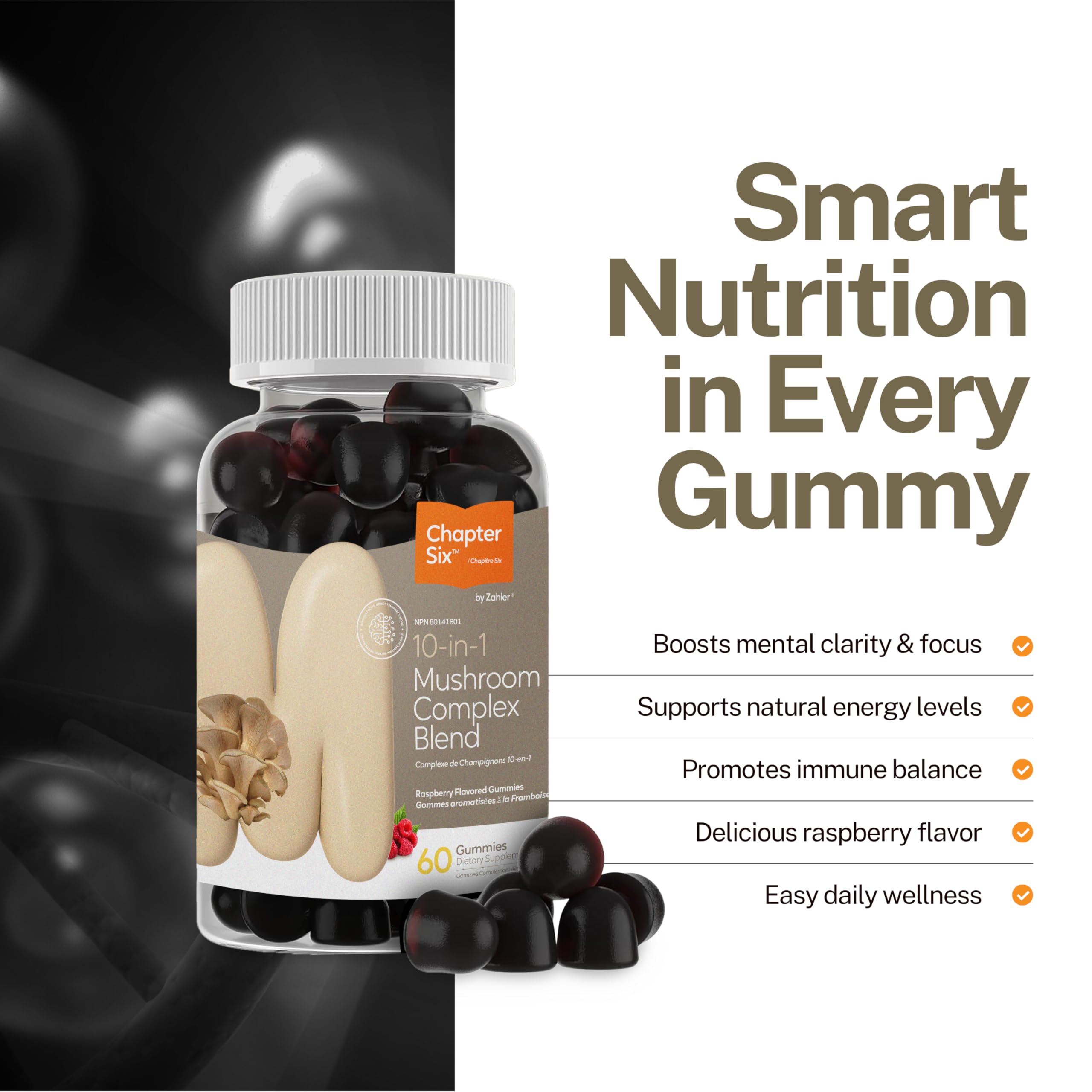 Zahler Chapter Six bottle pouring capsules into hand for on-the-go use