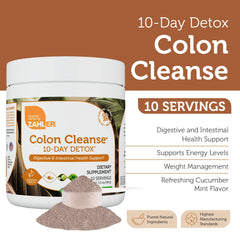 Zahler Colon Cleanse dissolve-in-water ease for quick daily mixing.