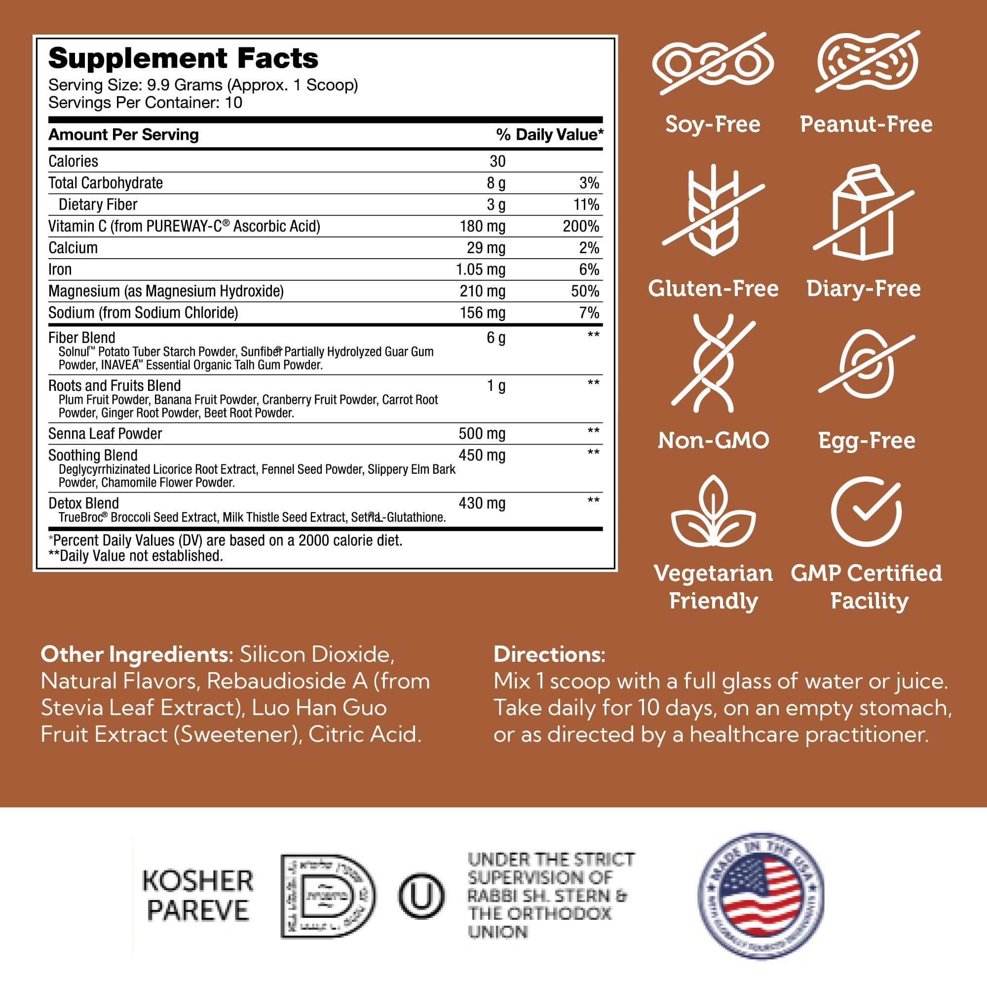 Zahler Colon Cleanse made-in-usa facility ensures purity.