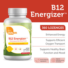 Zahler Energizer label showing kosher, non-GMO, gluten-free certifications.