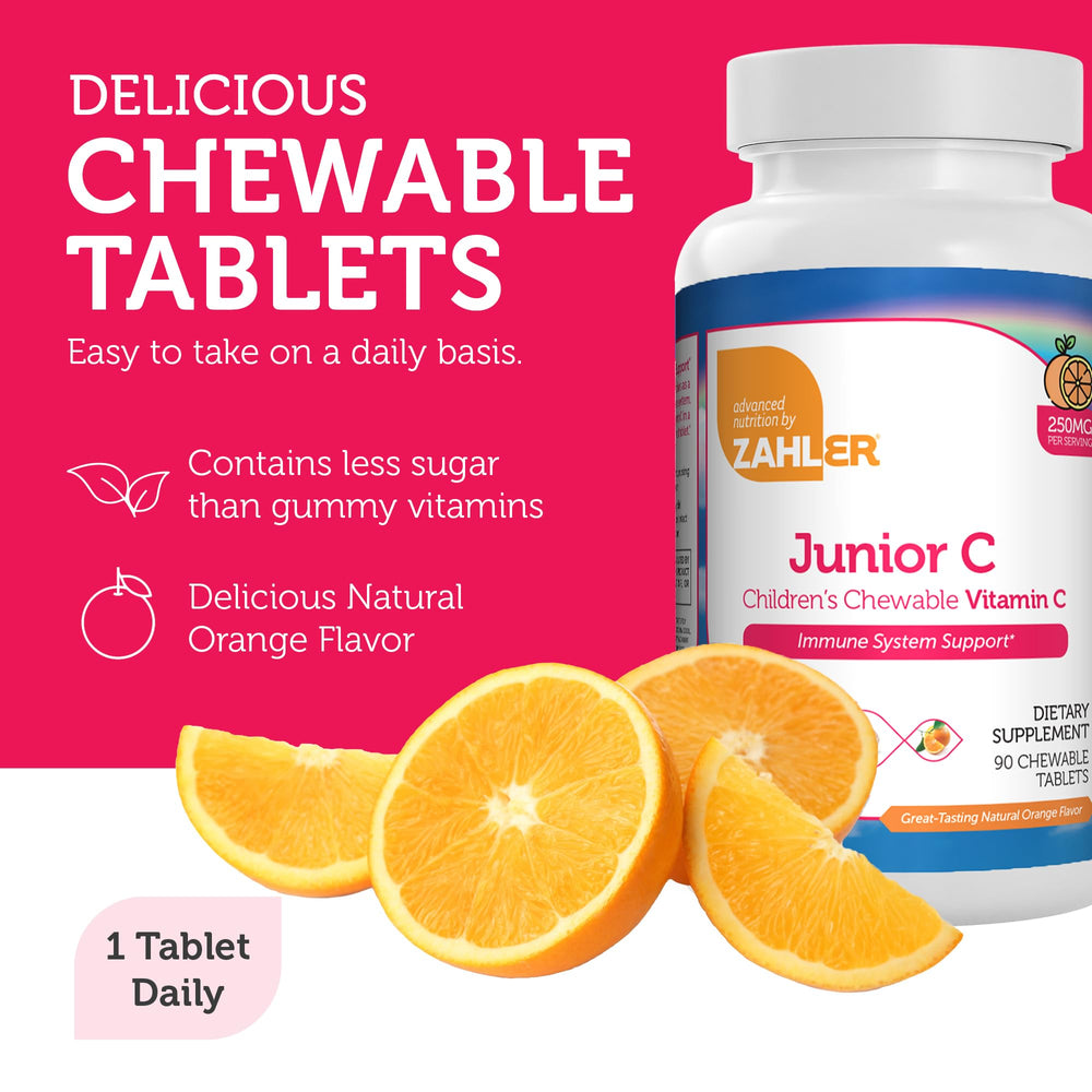 Zahler Junior C Advanced 90-count bottle highlights value for families