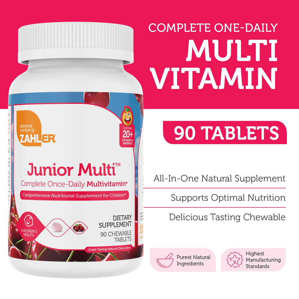 Zahler Kids Multivitamin cherry-flavor chewable for tasty daily support