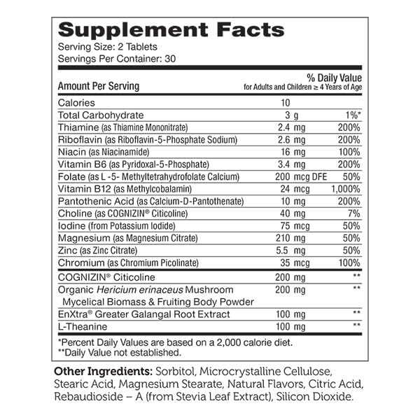Zahler KidsActive chewable vitamins for daily concentration support
