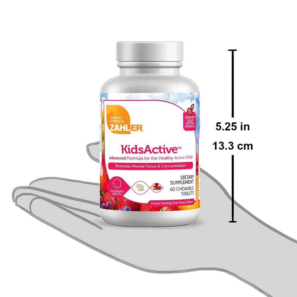 Zahler KidsActive convenient chewables aiding study time