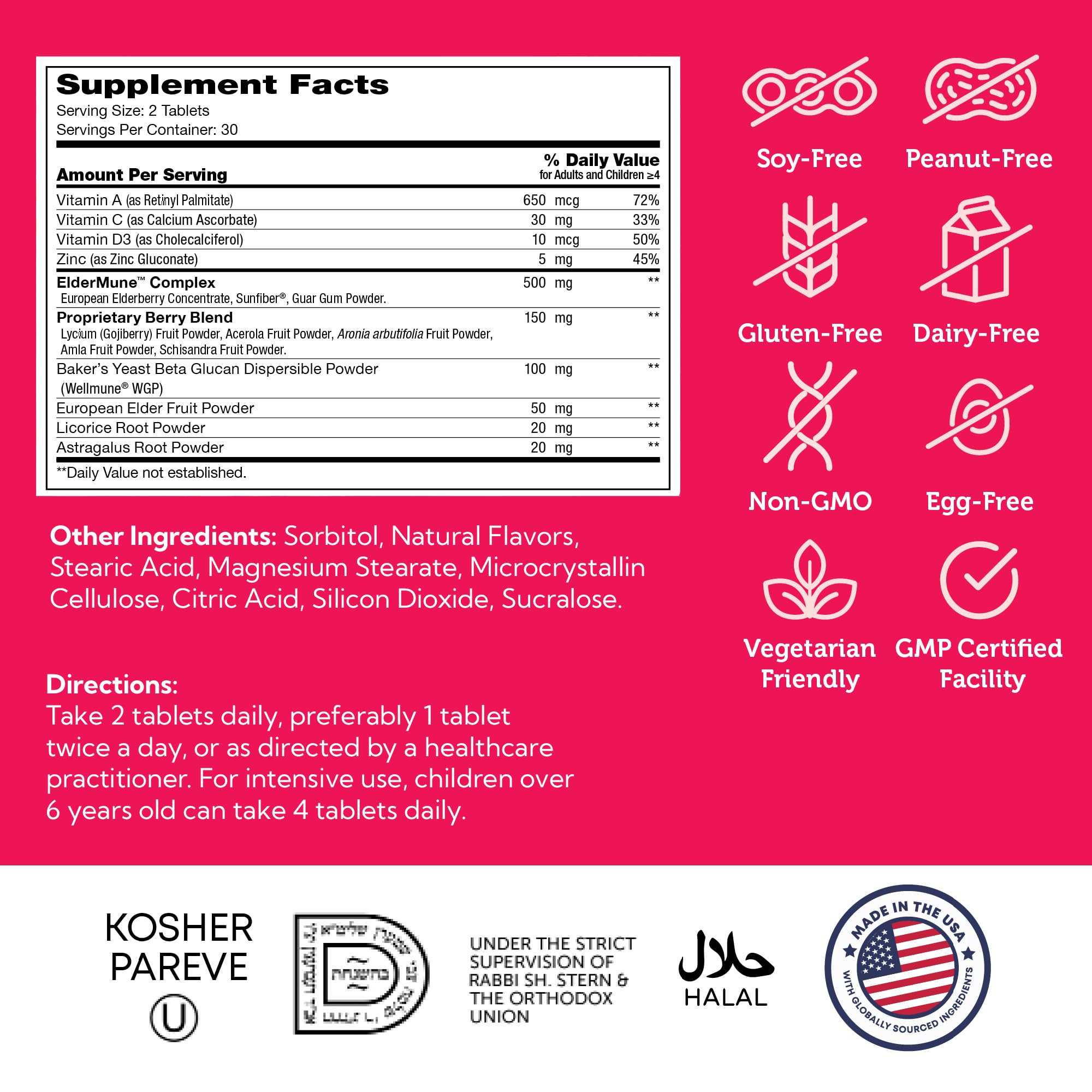 Zahler kosher certification seal on product packaging.