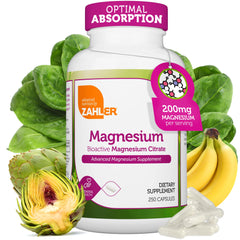 Zahler magnesium citrate capsules bottle for daily mineral support