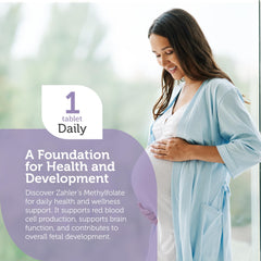 Zahler Methylfolate label with kosher and non-GMO certification.