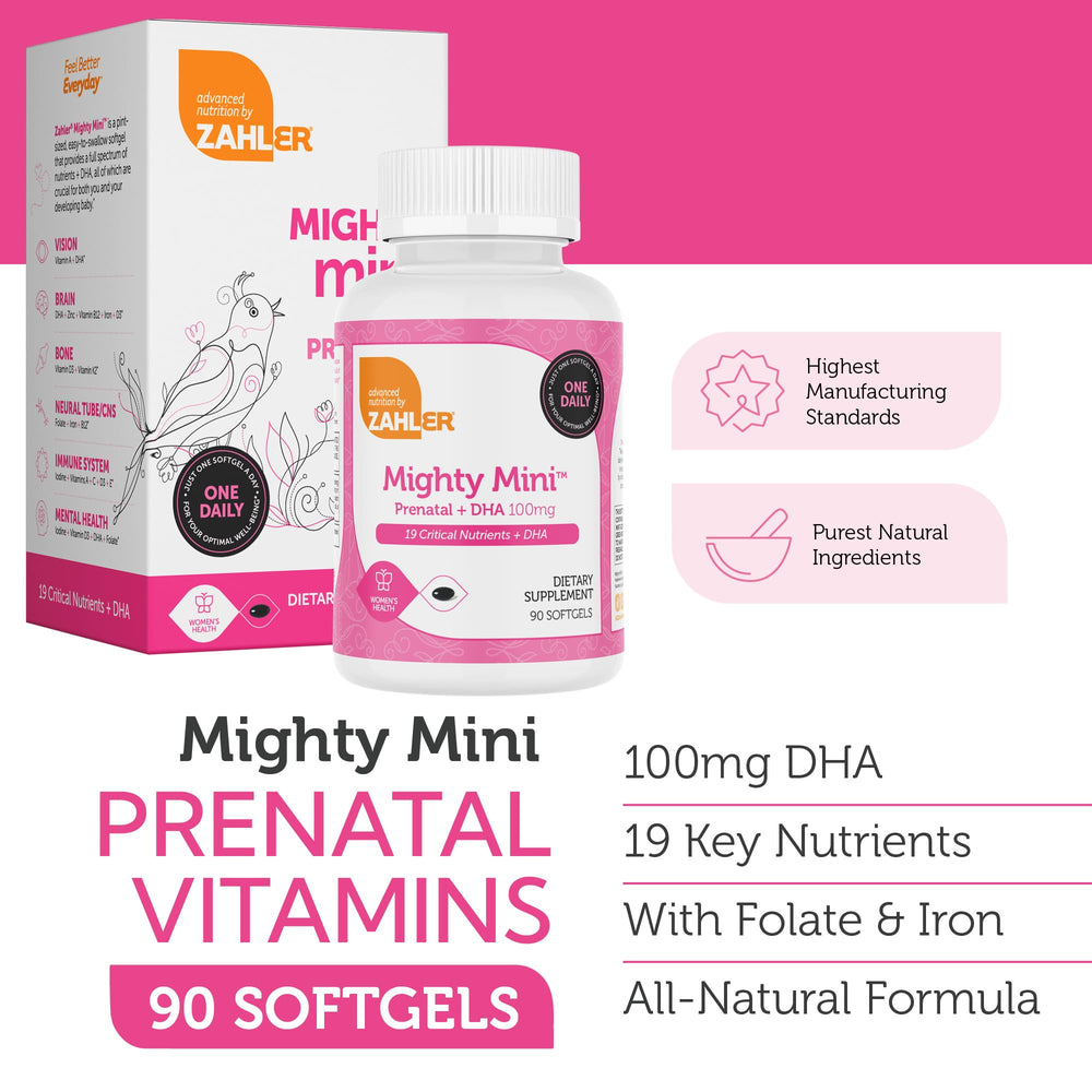 Packaging label shows 19 nutrients in one small pill.