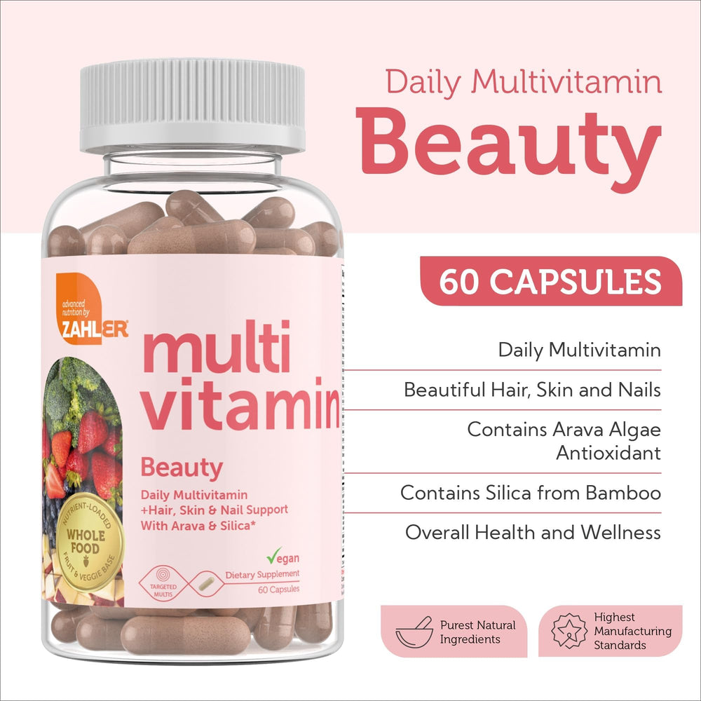 Zahler Multivitamin Spectra blend label highlights fruit and veggie base