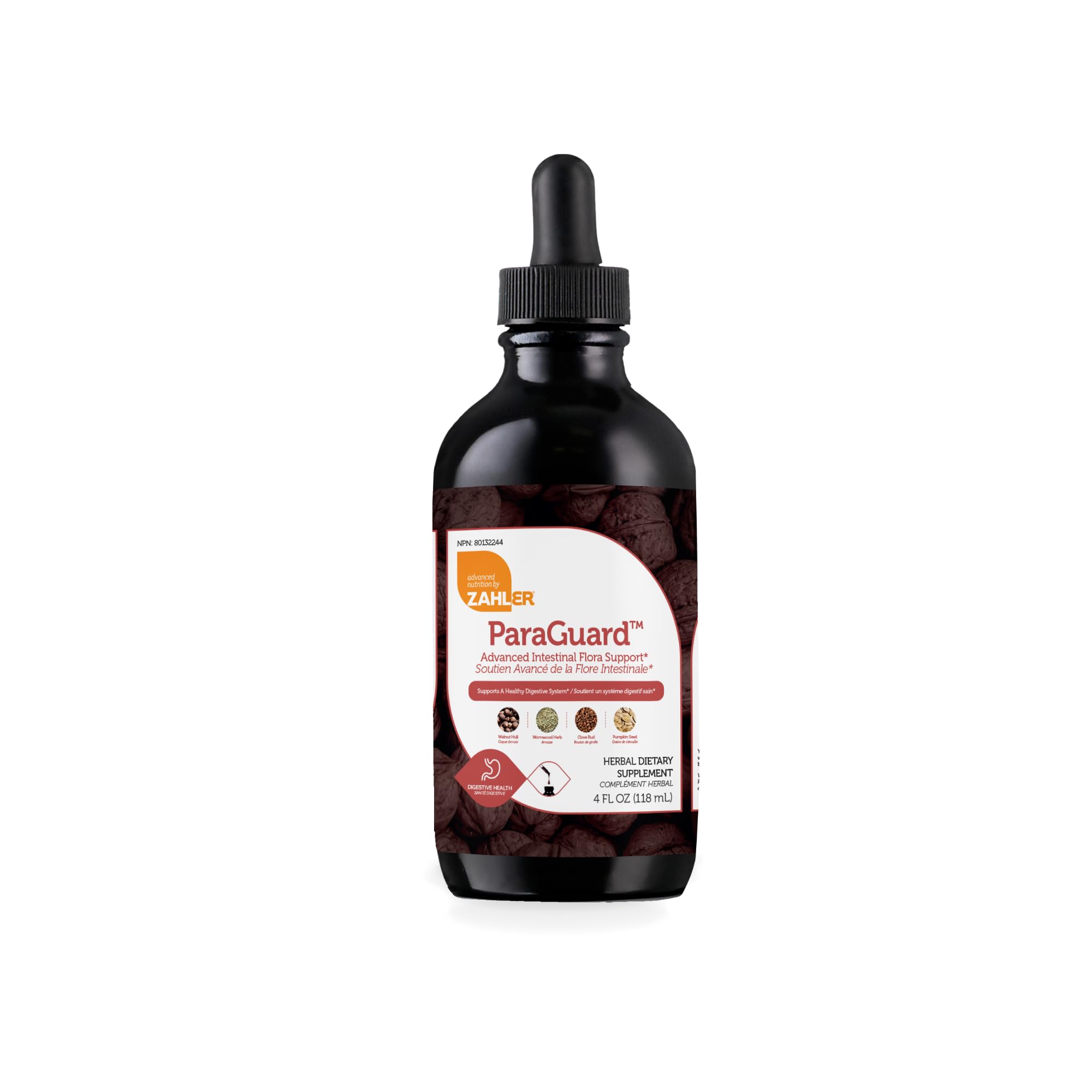Zahler ParaGuard bottle with focus on digestive support and Kosher certification