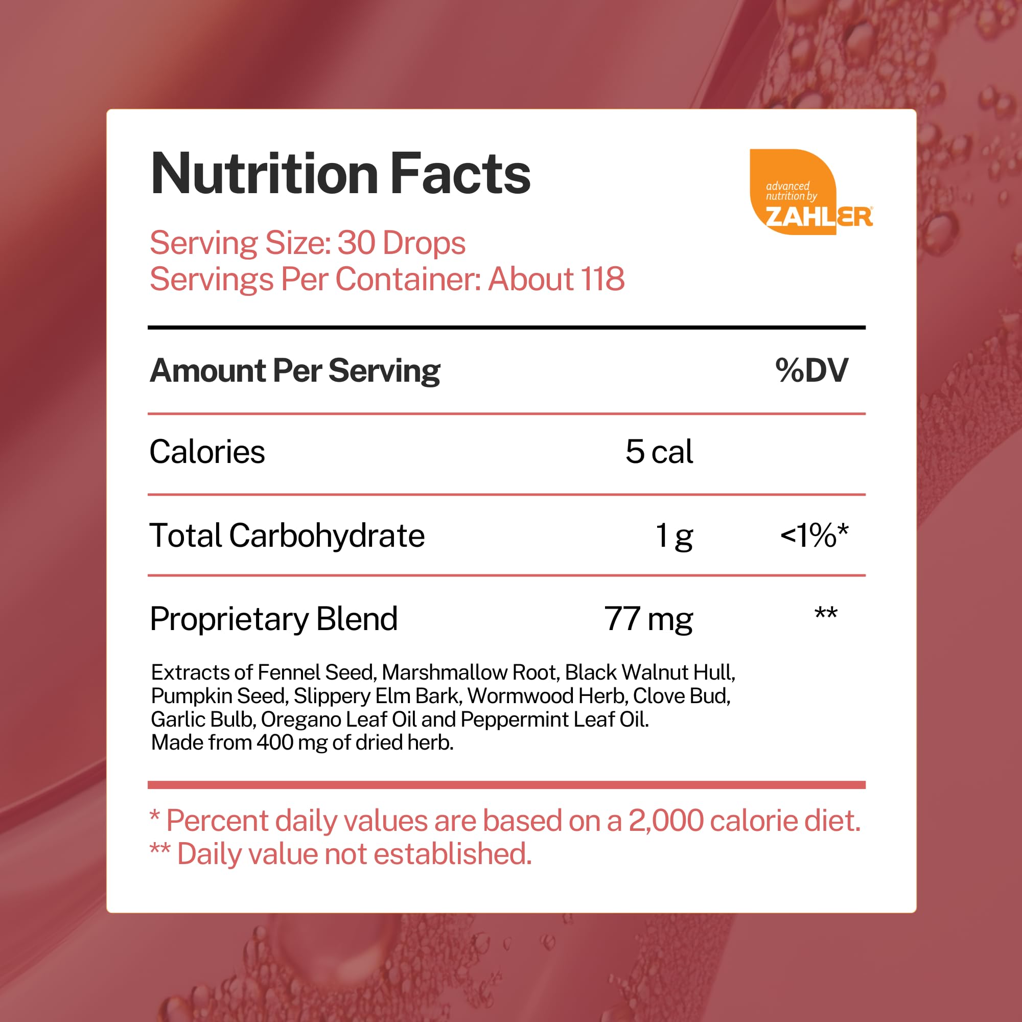 Label close-up emphasizes brand and clear usage guidance