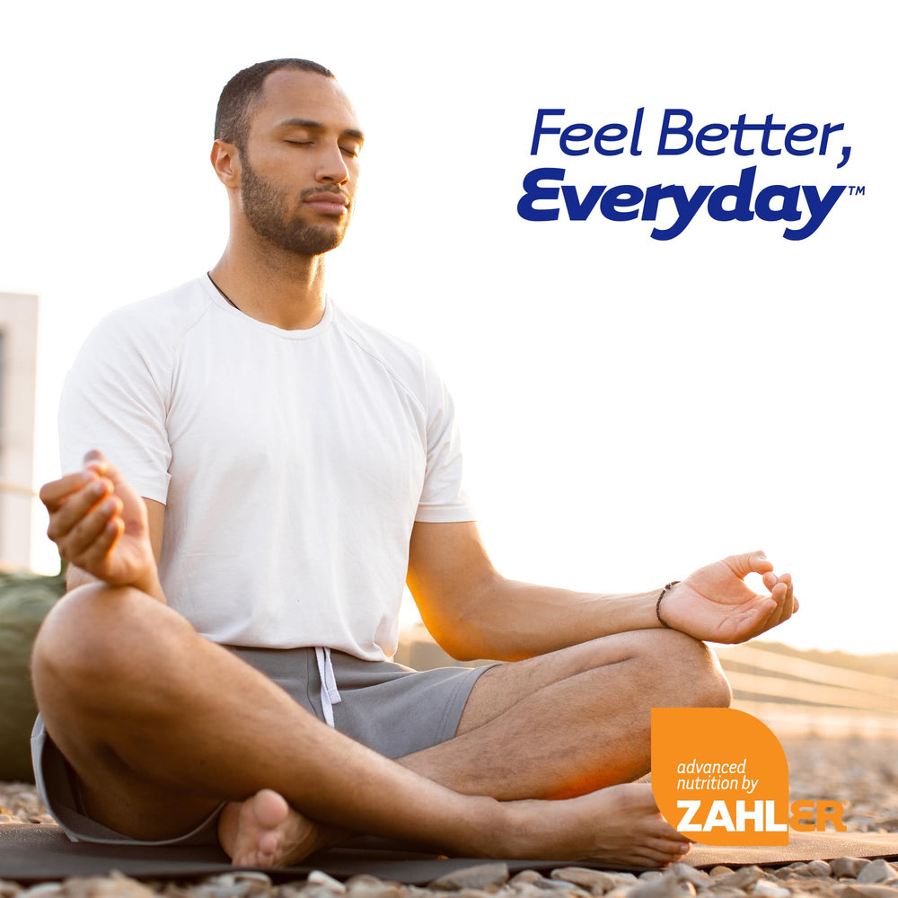 Zahler StressMaster nutrition label emphasizes mood-support vitamins.
