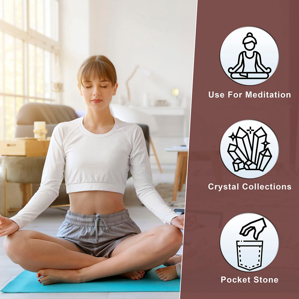 ZAICUS chakra-balancing crystal for meditation and energy focus