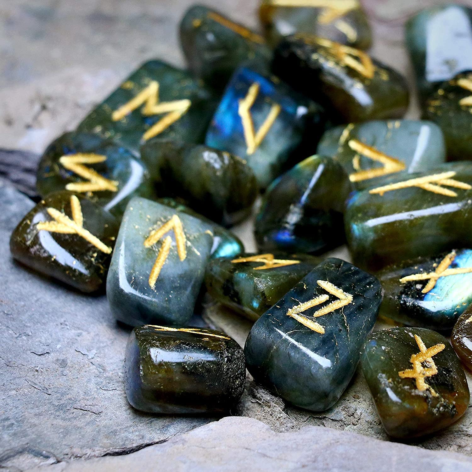 ZAICUS Elder Futhark runes for intuitive readings.