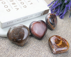 ZAICUS heart-shaped crystal closeup for palm massage and calm