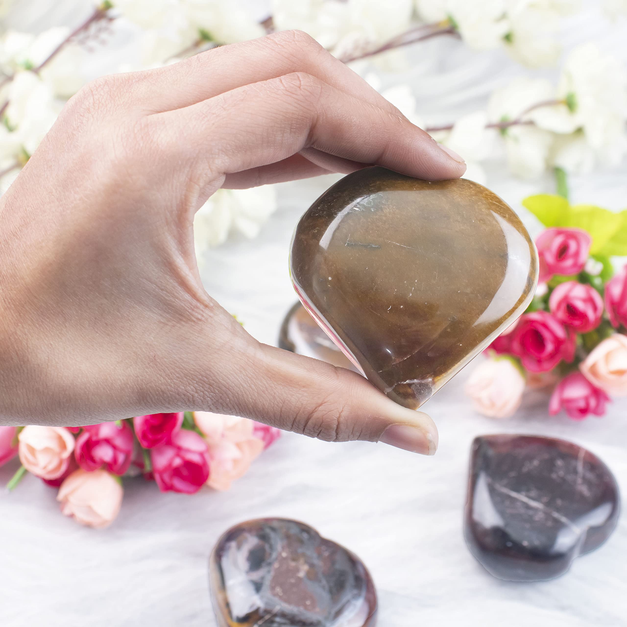 ZAICUS crystal heart for mindful rituals and stress relief