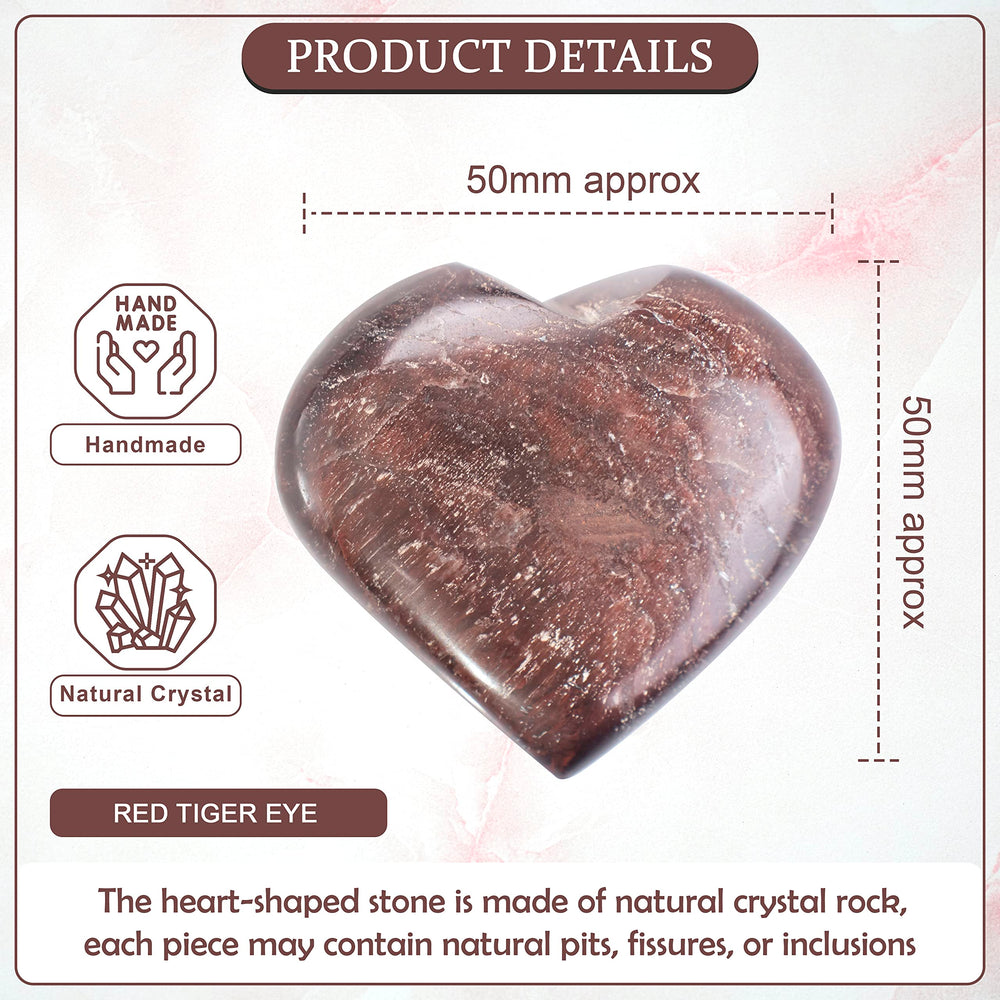 ZAICUS red tiger eye palm-stone ready for daily grounding