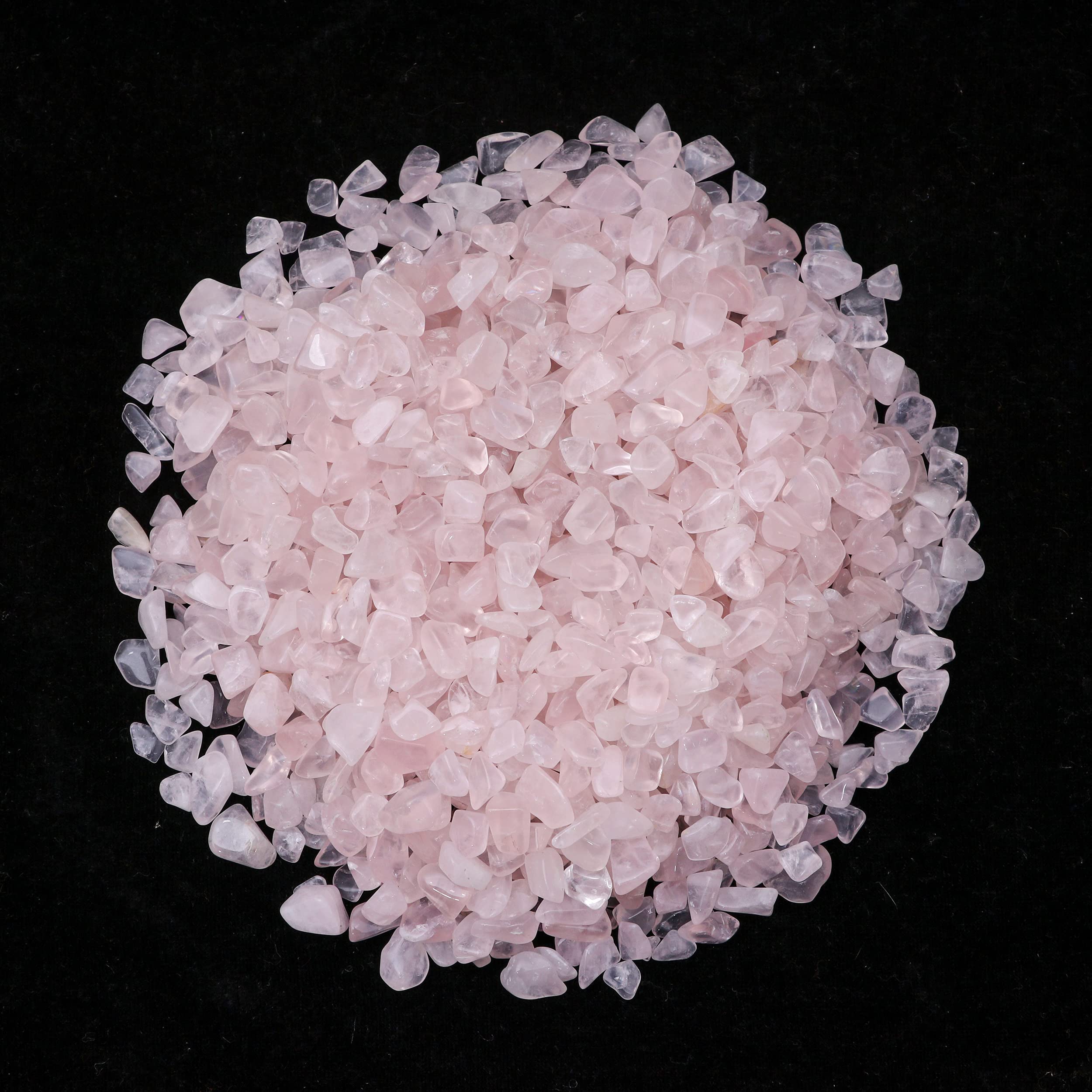 ZAICUS Rose Quartz chips for crystal grids and art projects.