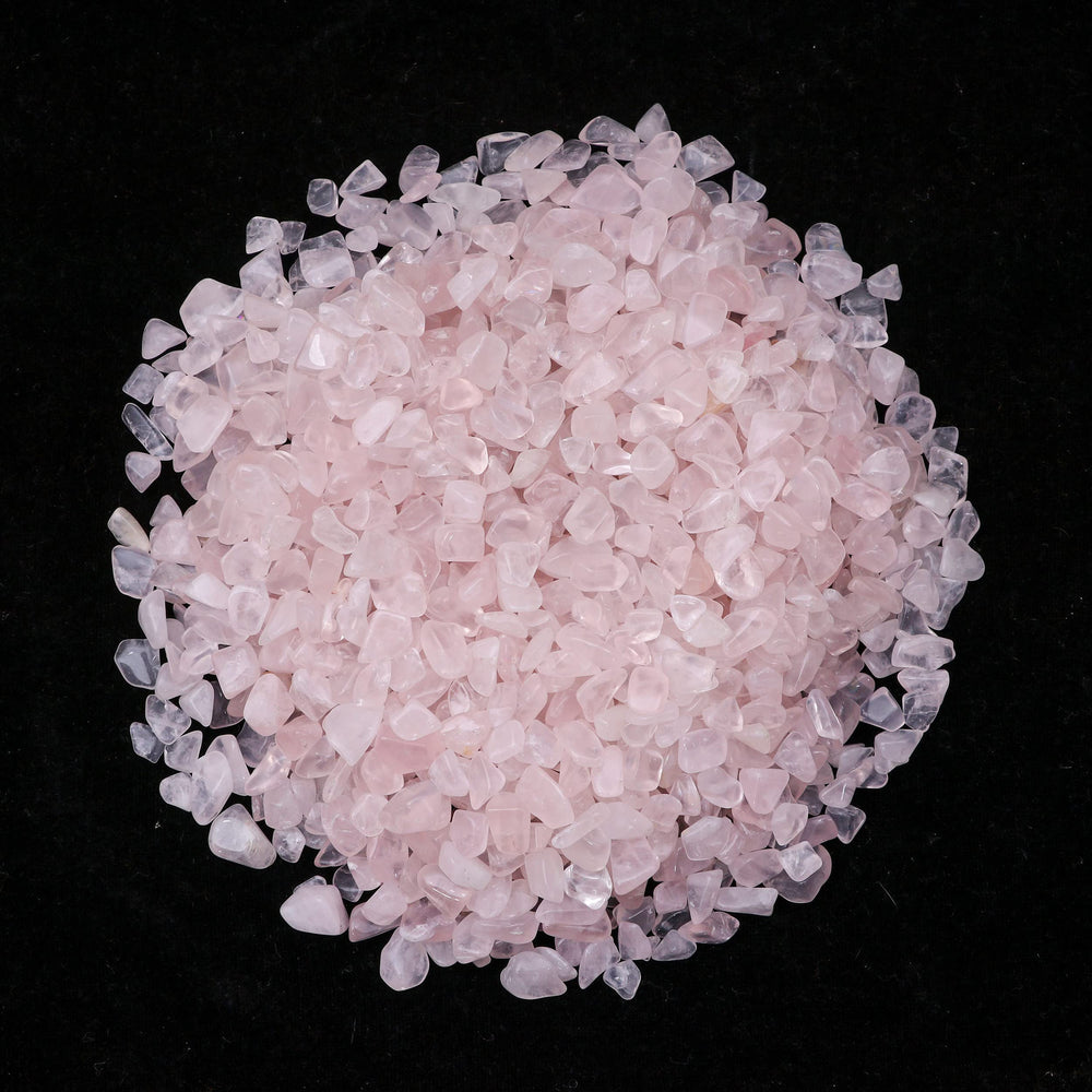 ZAICUS Rose Quartz chips for crystal grids and art projects.