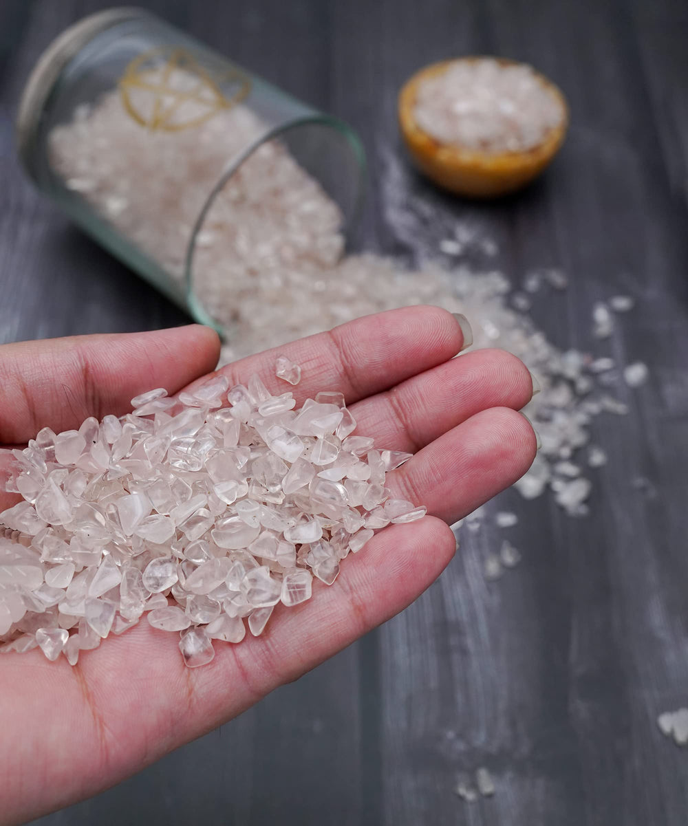 ZAICUS Rose Quartz chips gift idea for decor lovers.
