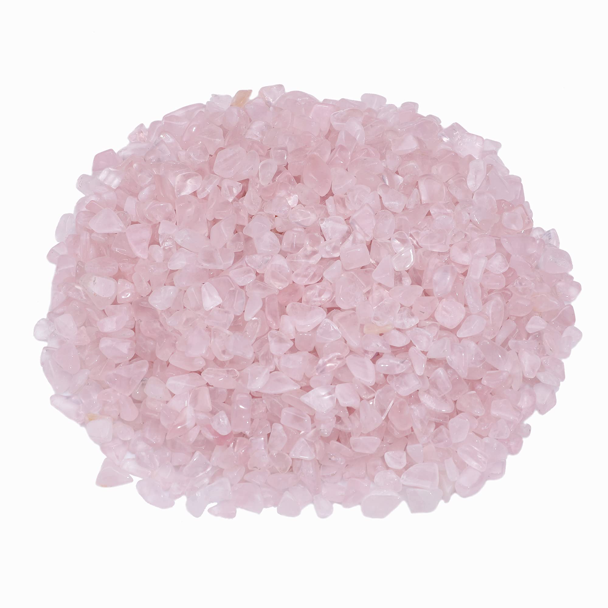 ZAICUS Rose Quartz chips ideal for planters and garden accents.
