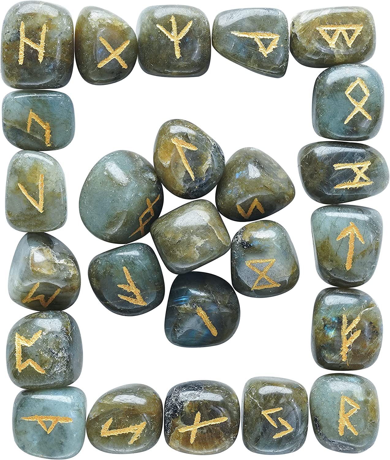 ZAICUS Rune stones for home decor and prosperity.