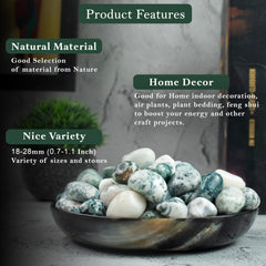 ZAICUS Tree Agate with natural patterns suitable for Reiki or meditation