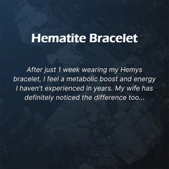 ZAIREG hematite bracelet with gift box shot for gifting inspiration