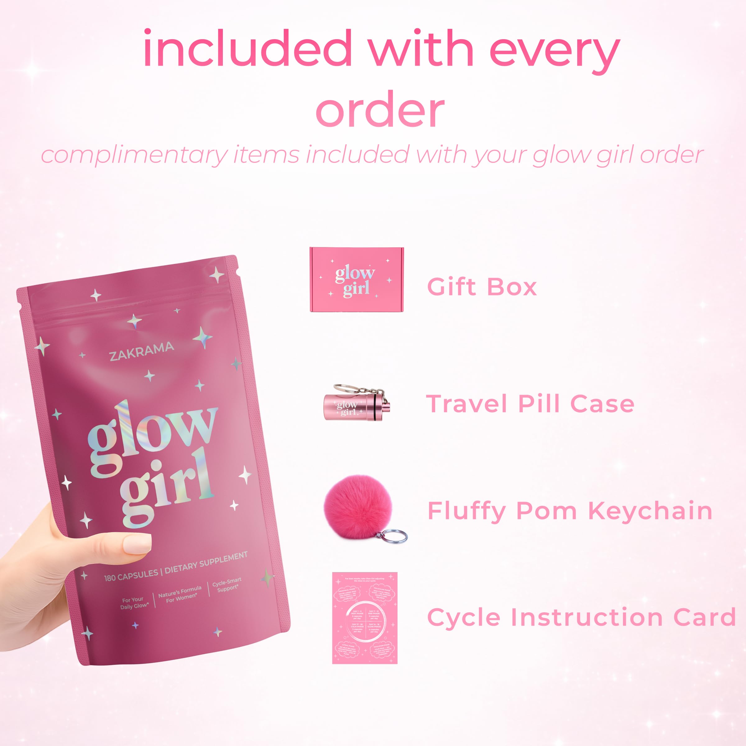 Zakrama Glow Girl packaging close-up hints at easy daily use.