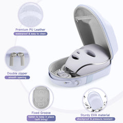 Zalirium Case with handle and adjustable strap enables comfortable hand or shoulder carry.