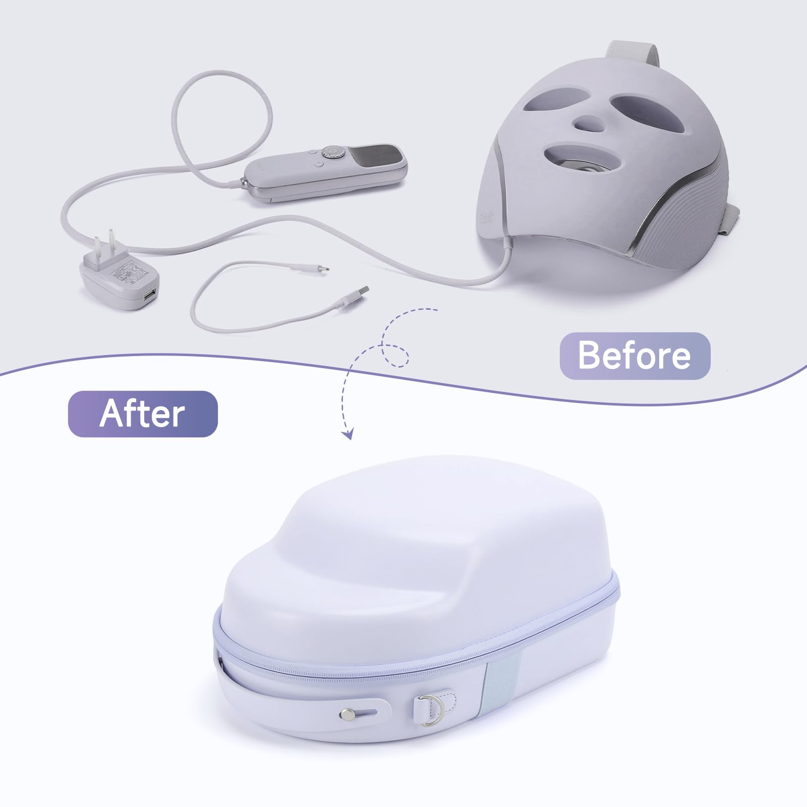 Zalirium Face Mask Case premium EVA lining cushions impact and resists scratches.