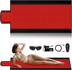 ZALWYC 1370 LEDs dual full-body therapy mat for comprehensive at-home red light sessions