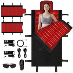 ZALWYC 2570 LEDs full-body mat enabling convenient at-home therapy sessions.