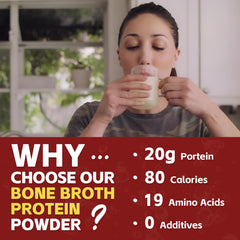 Zammex authentic bone broth flavor, no additives, for meals.
