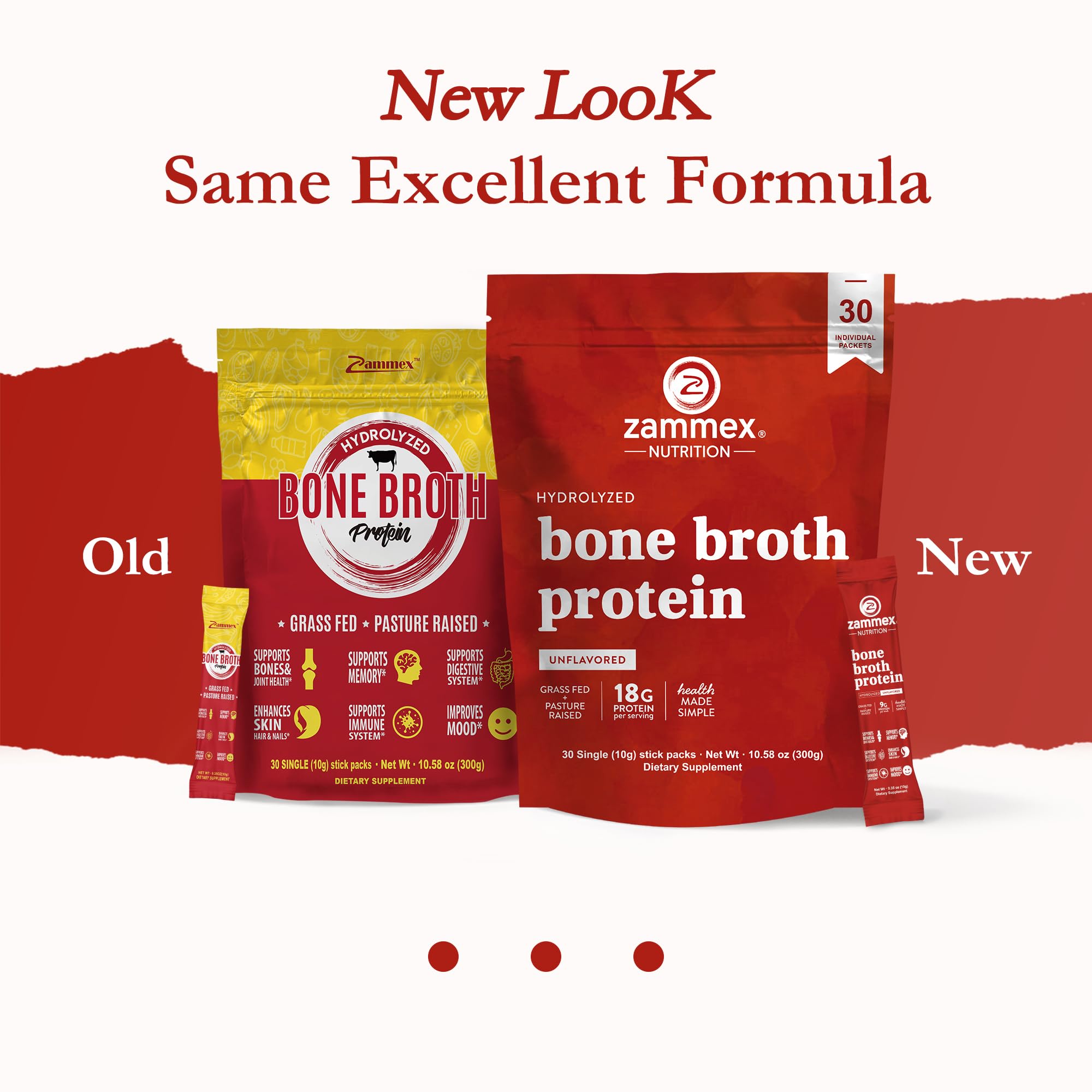Zammex bone broth packets travel-pack design keeps taste intact on the go.