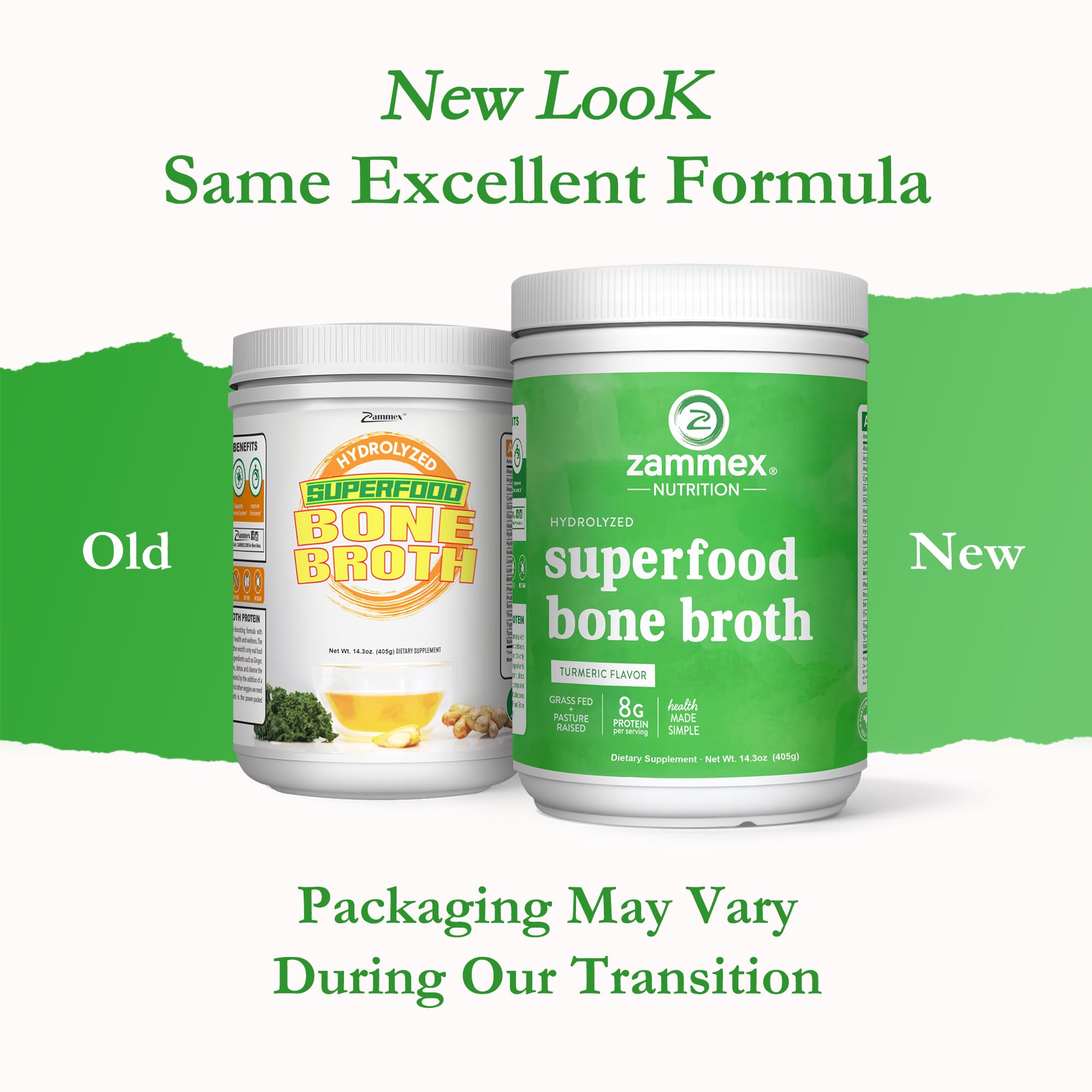 Zammex Bone Broth Plus Turmeric scoop shown for easy daily protein serving