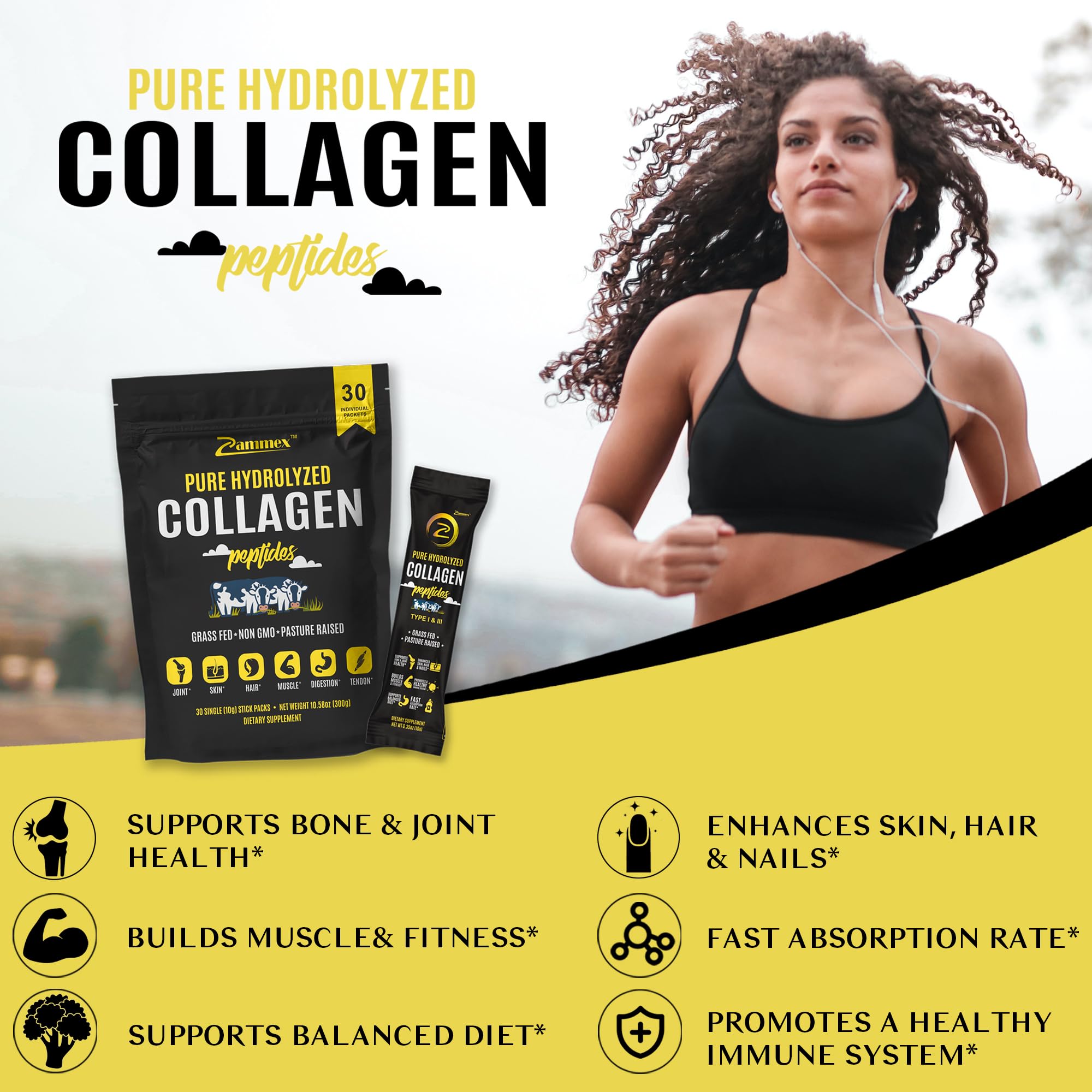 Zammex collagen travel packets collection for busy days
