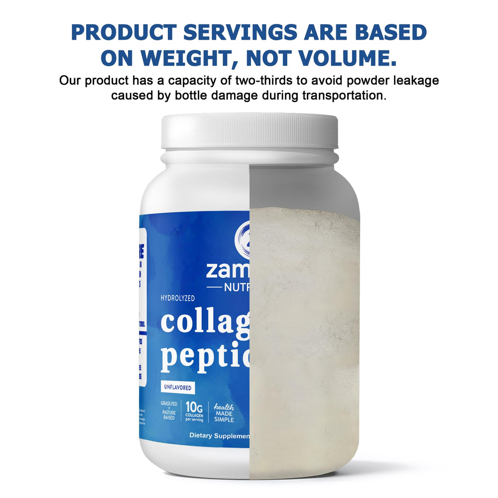 Zammex collagen ingredients list emphasizes non-GMO, grass-fed sources