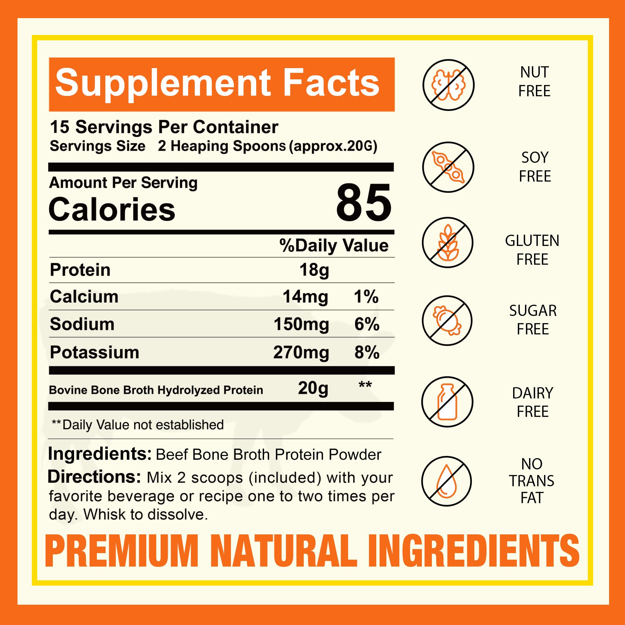 Zammex collagen Type 1&3 label highlights hydrolyzed peptides for better-absorbed protein.