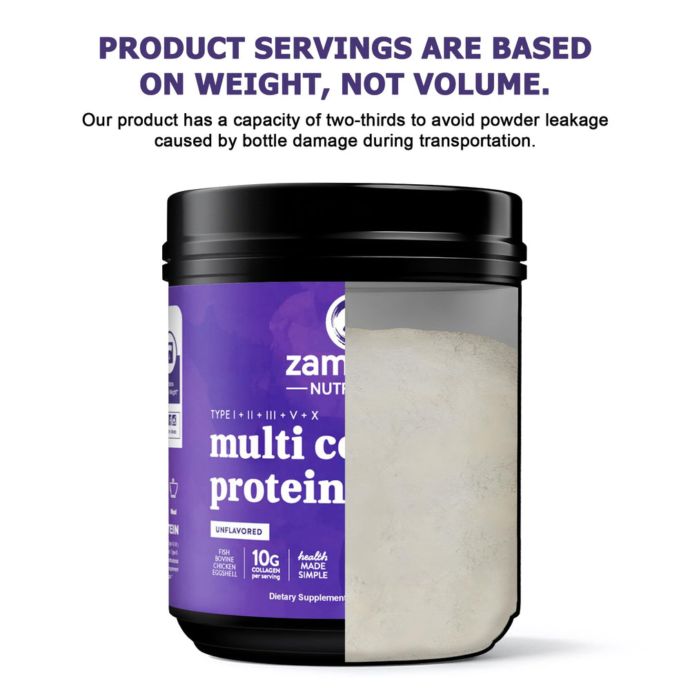 Zammex 60 servings tub supports convenient daily collagen intake