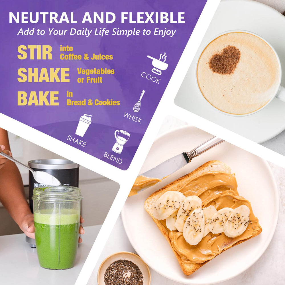 Zammex Collagen mixed into a smoothie or coffee for daily routine
