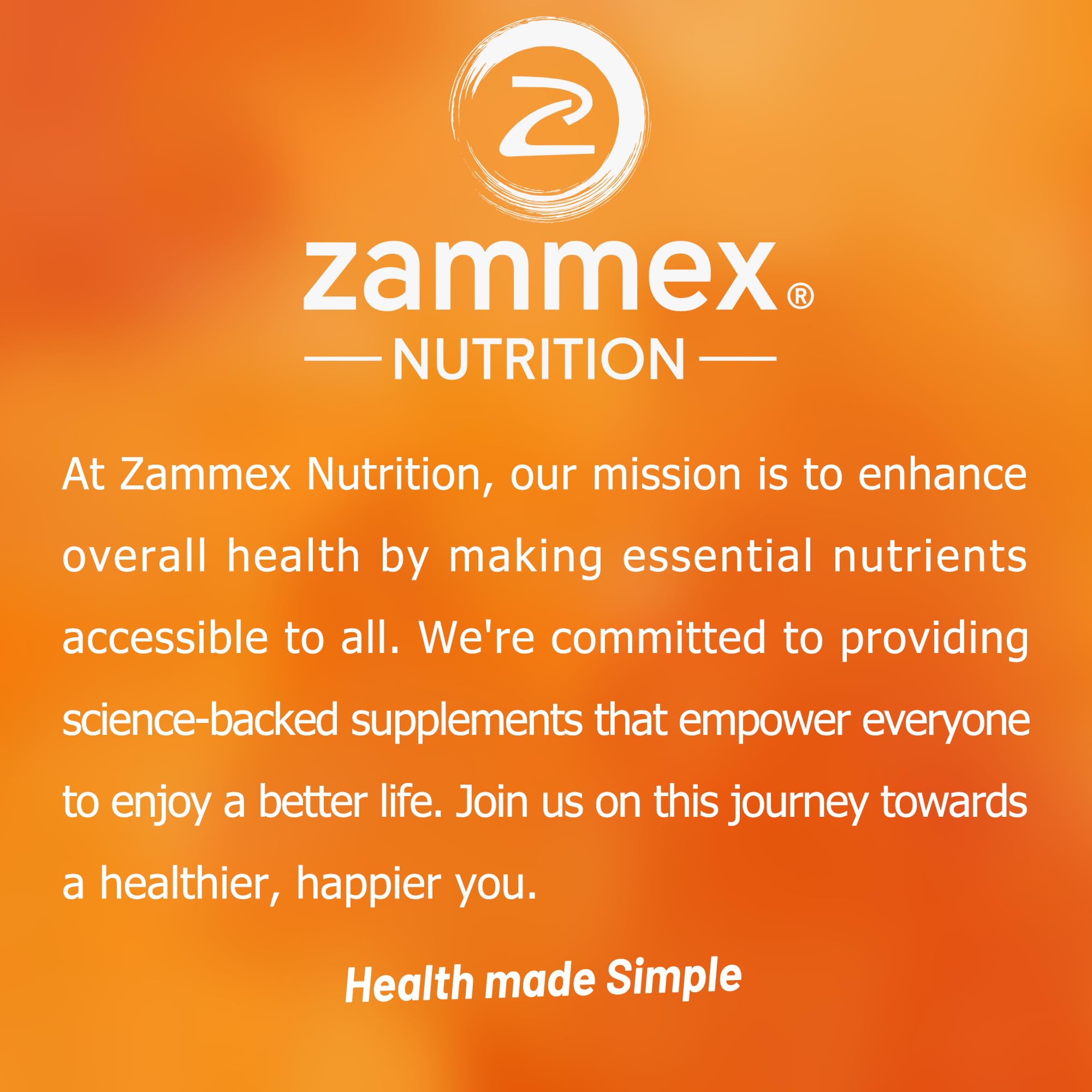 Zammex packaging front demonstrating Non-GMO, gluten-free, Paleo & Keto friendly features.