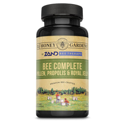 ZAND Bee Therapy bottle showing bee pollen capsules for daily nourishment