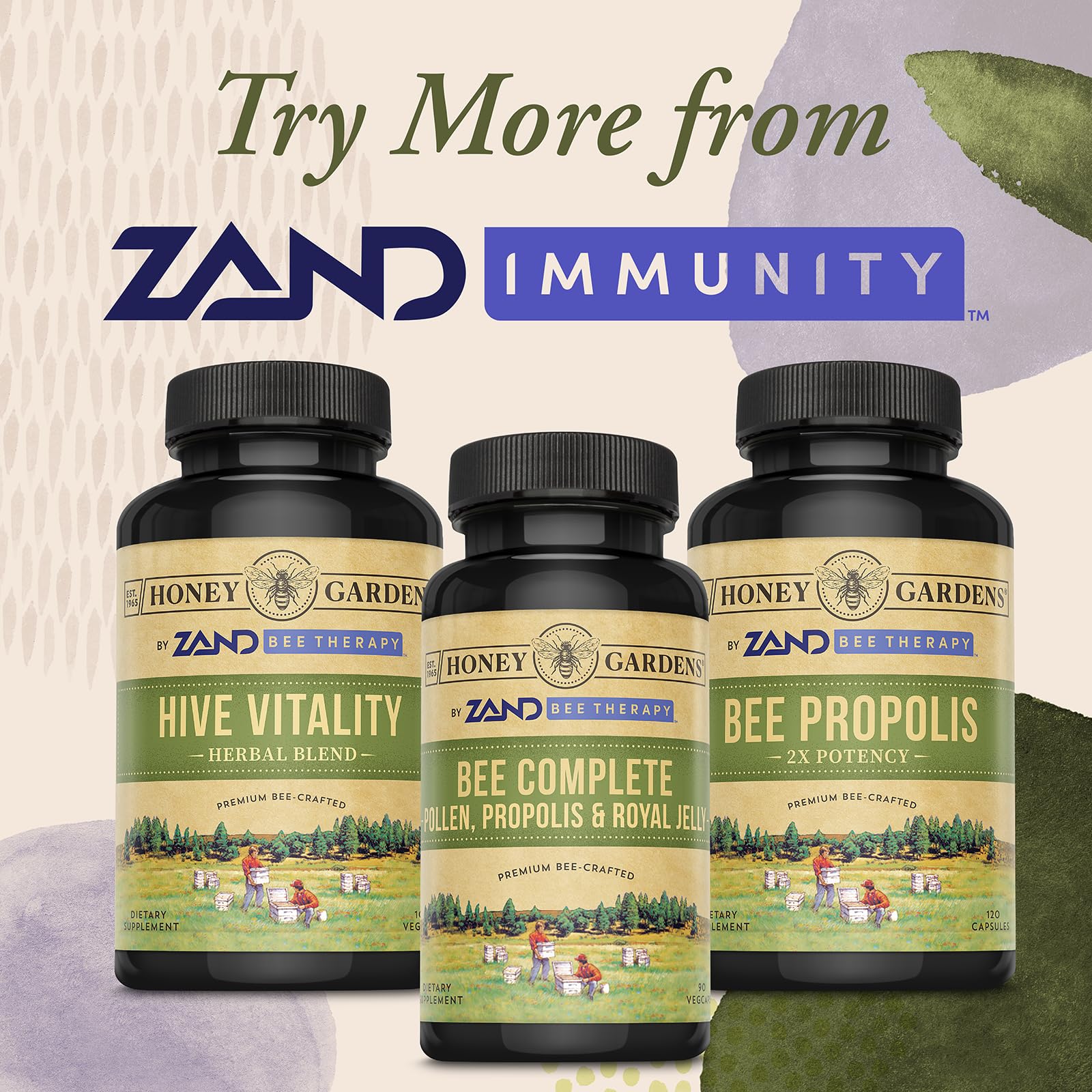 ZAND Bee Therapy bottle displayed for convenient daily use