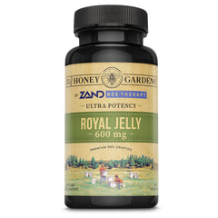 ZAND Honey Gardens royal jelly capsule close-up for daily wellness.