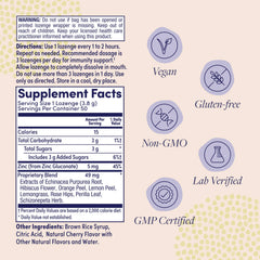 ZAND Immunity lozenges pack displayed, convenient 50-count option for daily immune support.