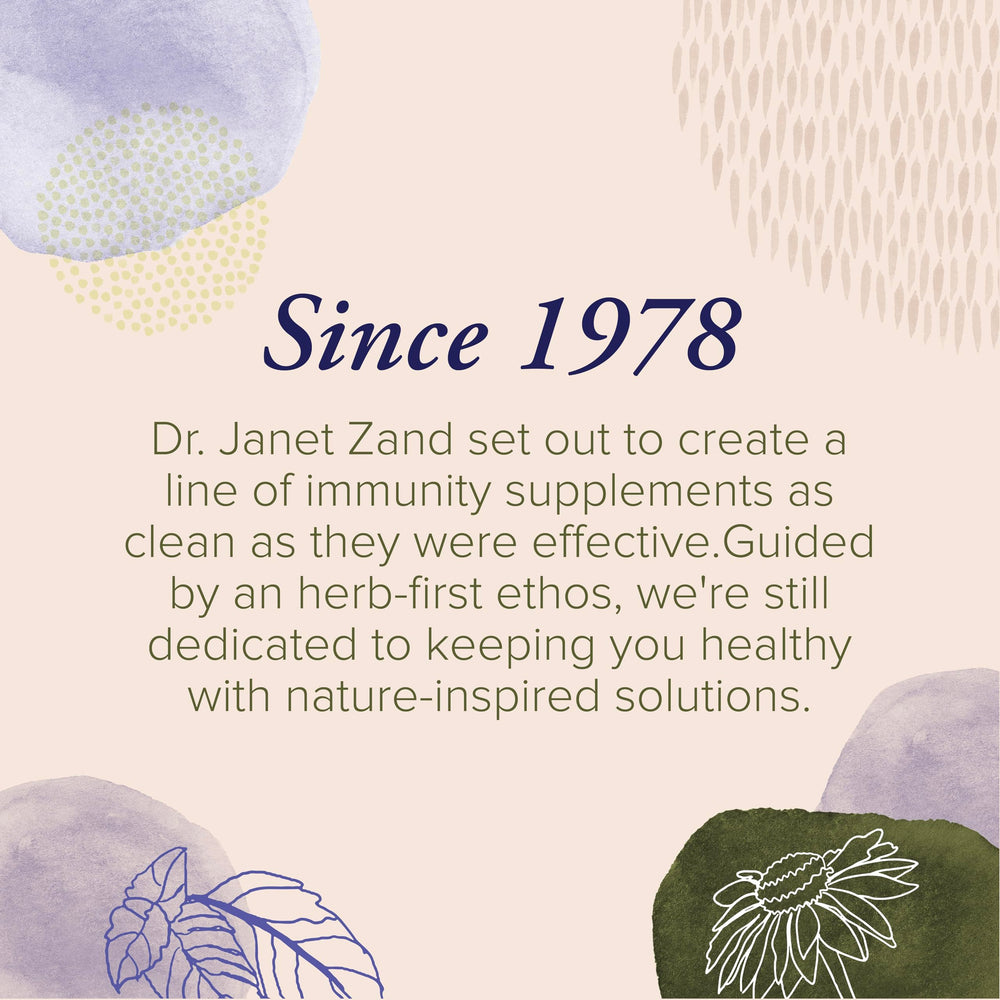 ZAND Insure Herbal ingredients visual provides a glance at 17 herbs and botanicals.