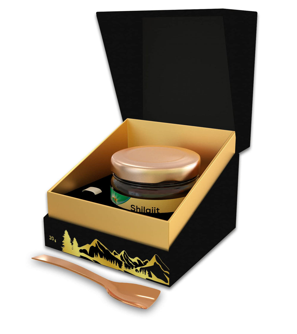 Zandu Himalayan Shilajit Resin jar closeup shows pure plant-based extract for vitality.