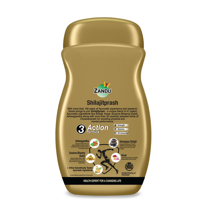 Zandu Shilajitprash delivers natural energy and vitality.
